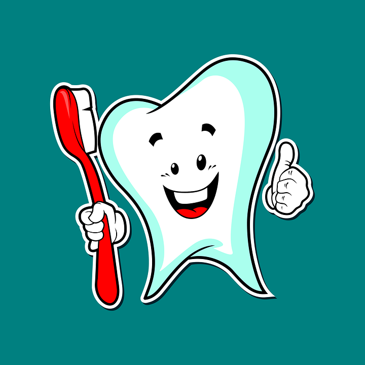 An animated tooth holding a toothbrush - Mississauga Dentist - Bristol Dental
