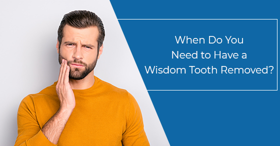 Need for wisdom tooth removal