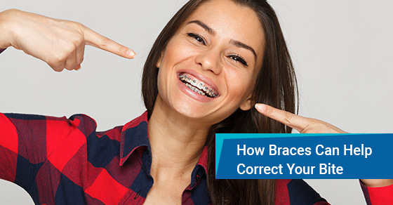How does braces help correct your bite?