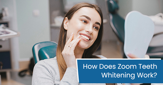 How does zoom teeth whitening work?