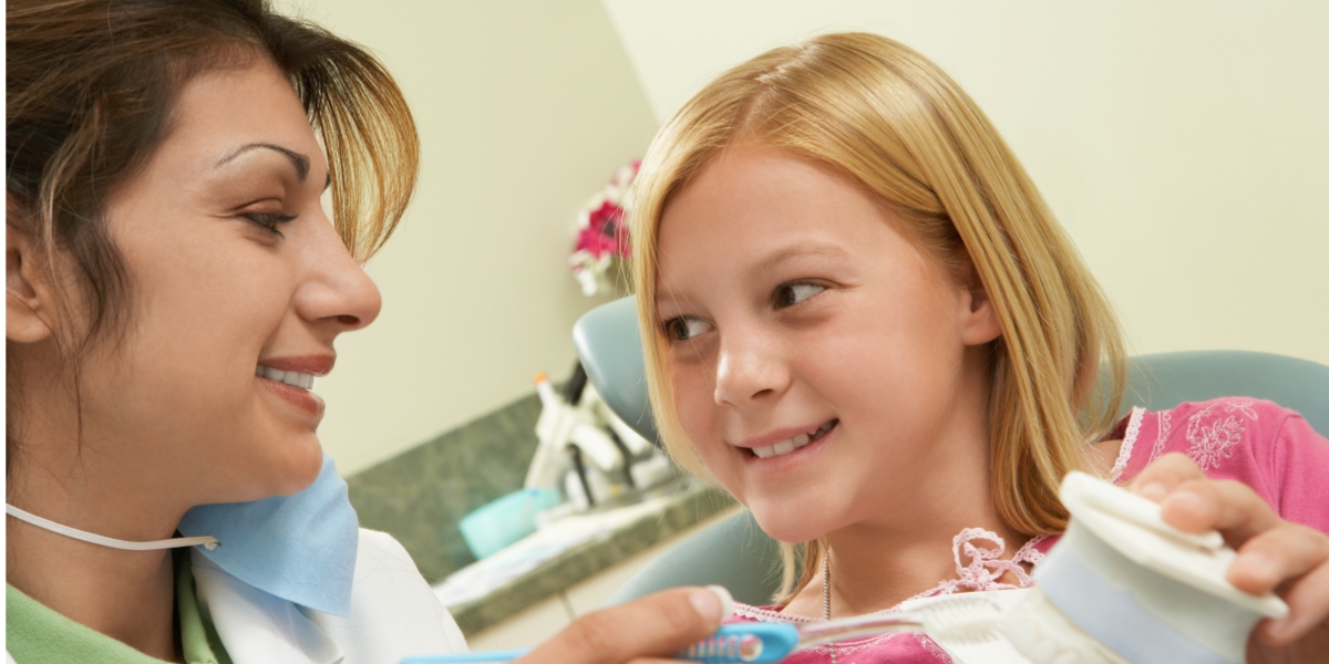 Explain to your child the importance of keeping his teeth and gums healthy.